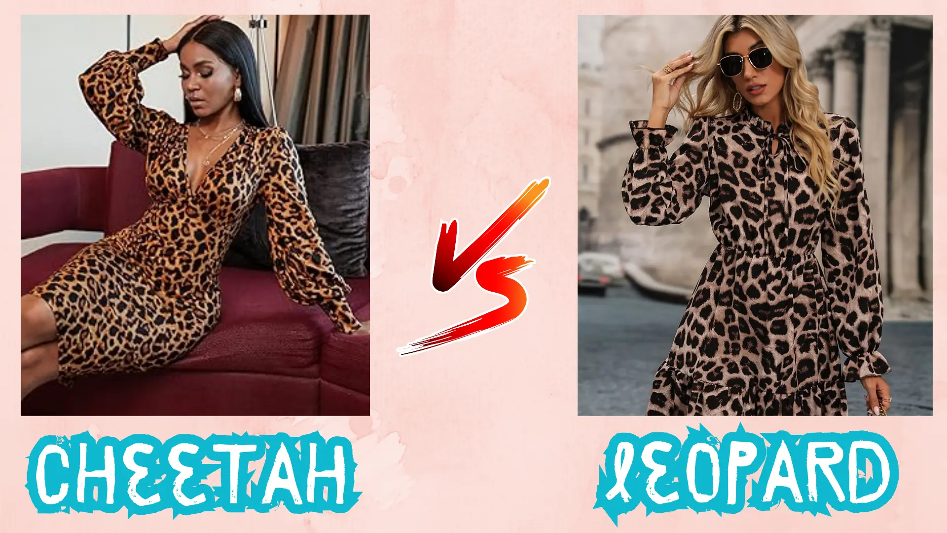 Cheetah vs leopard Print