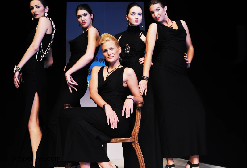 A group of girls attending fashion show