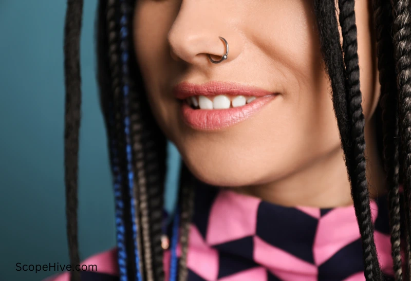 Nose piercing types