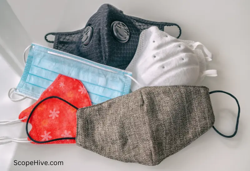 Different type of face masks