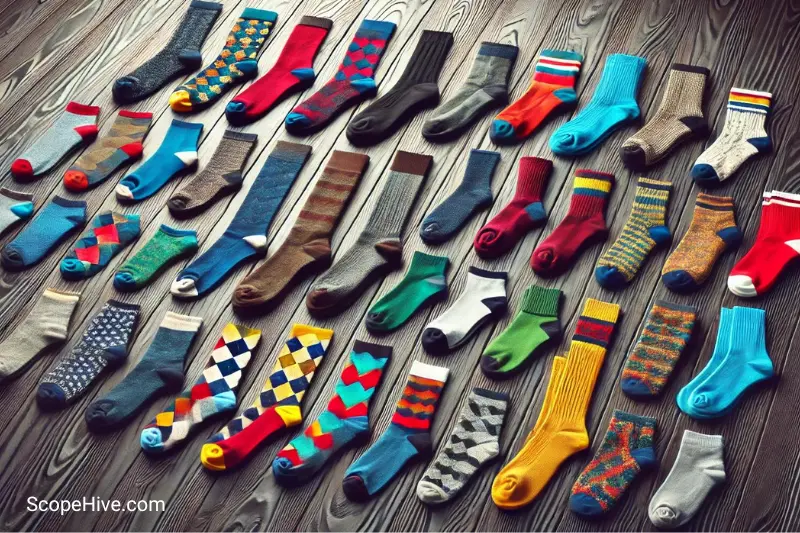 Different types of socks
